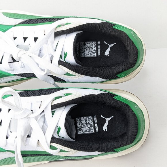Puma Trinity 2 Retro Sneakers, White/Black/Green, Men\'s 10 M main image 8